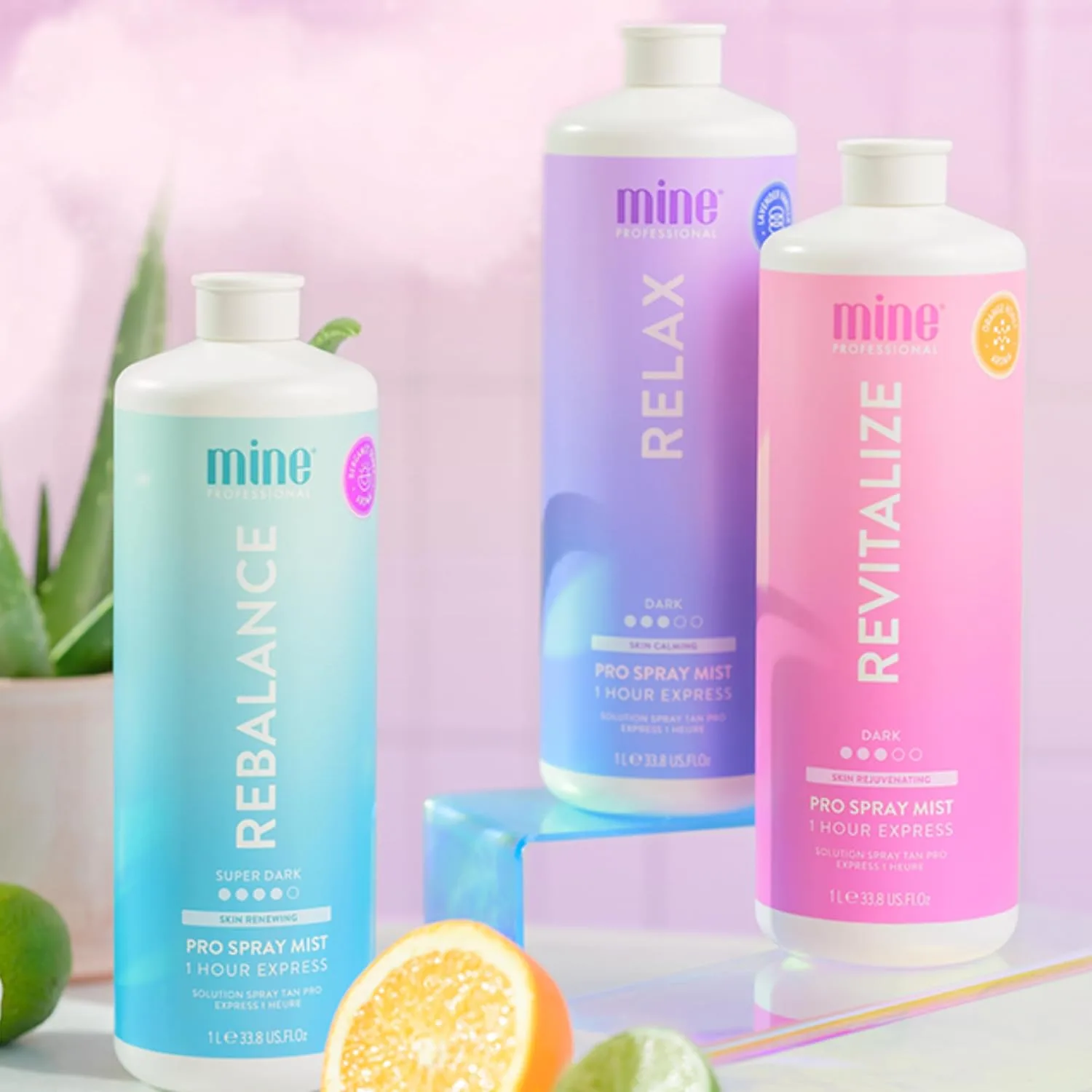 MineTan Spray Tan Solution | Revitalize - спрей для автозагара для темного бронзового оттенка, быстросохнущий, экспресс-эффект за 1 час, увлажняющий, профессиональная формула, vegan, 1000 мл Minetan Body.Skin, Medium — фото 3