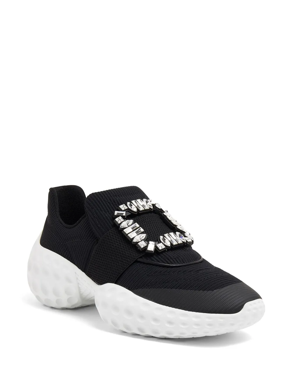Кроссовки Viv Run с декорированной пряжкой Roger Vivier, черный — фото 2
