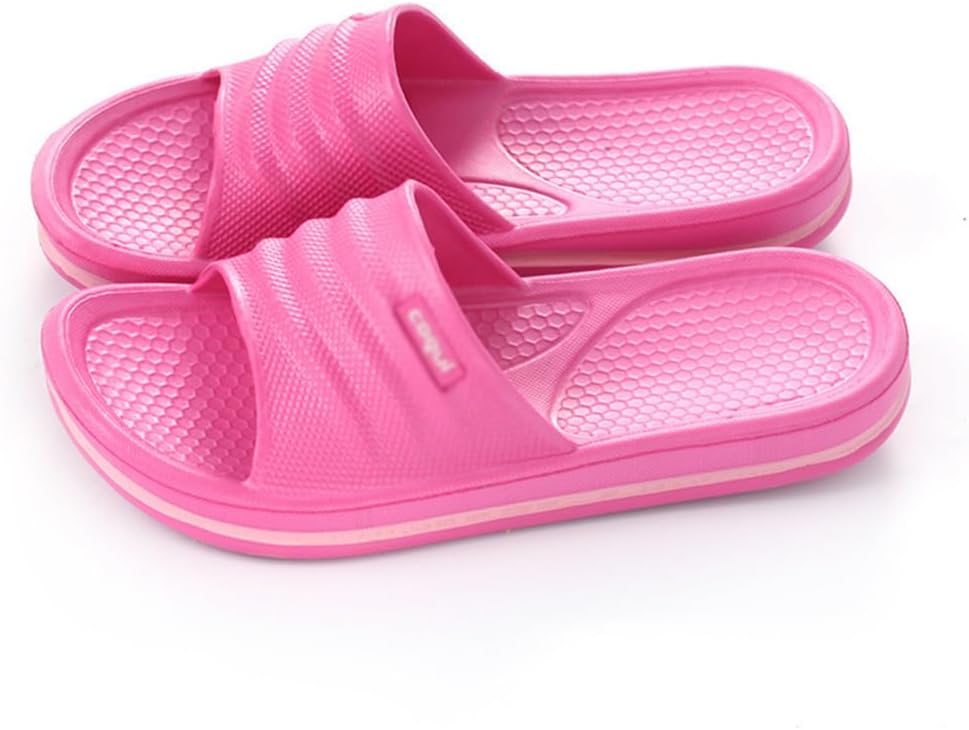 

Тапочки BYDZKJ для женщин и мужчин, быстро сохнущие тапочки EVA с открытым носком, мягкая домашняя обувь, противоскользящие, мягкие для душа, спортзала и дома, для использования в помещении и на улице (Размер: EU 40, Цвет: Розовый)
