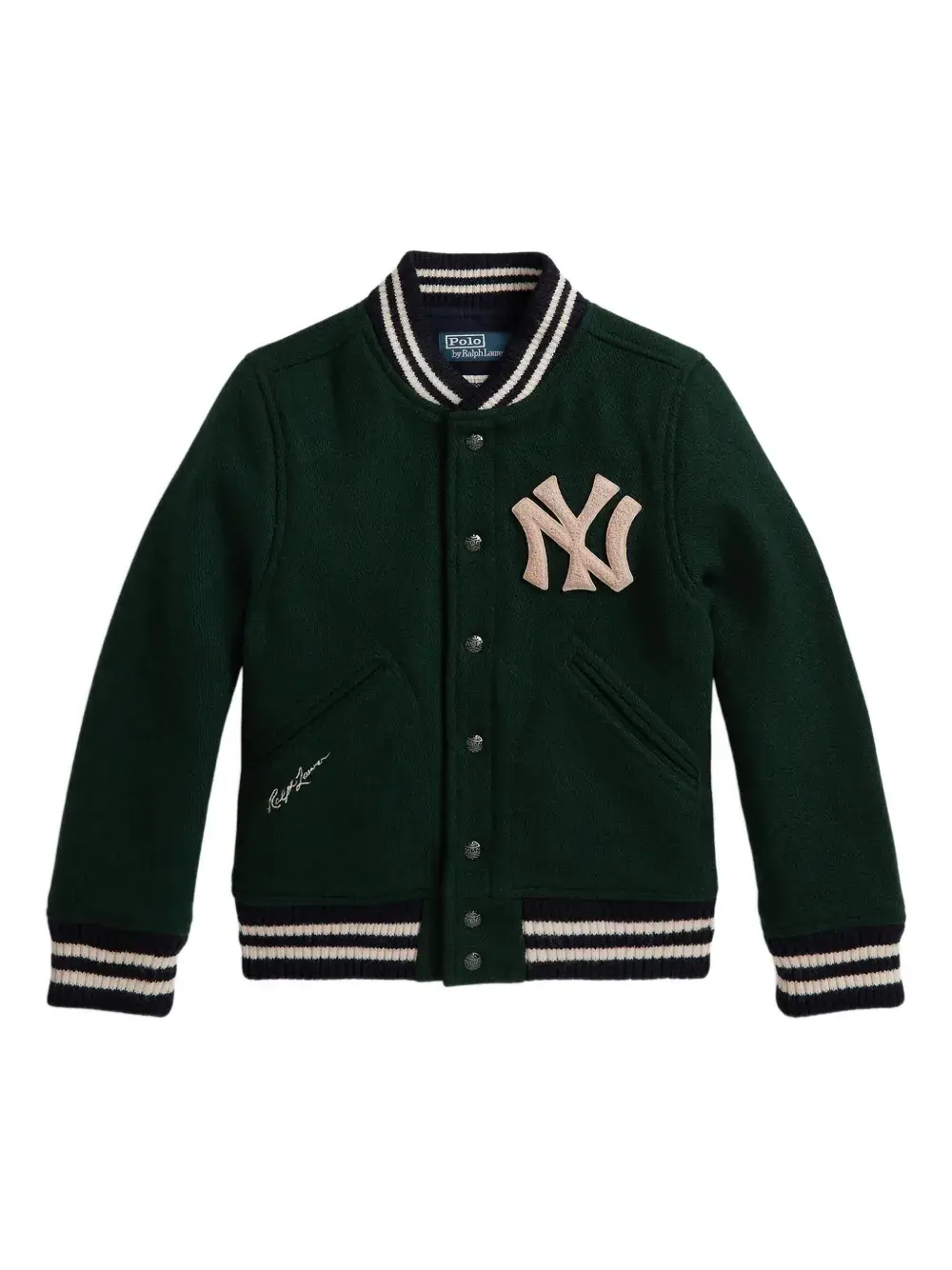 

Бомбер с аппликацией Polo Ralph Lauren Kids, зеленый