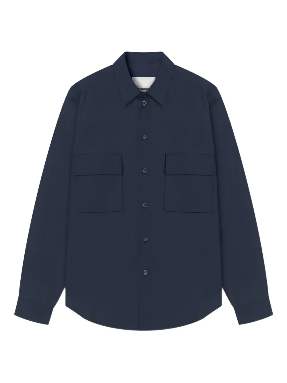 

Рубашка Jari с длинными рукавами Nanushka, синий