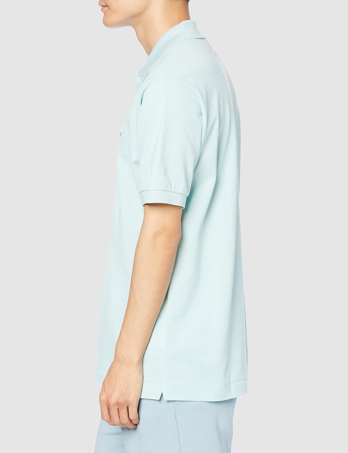 Классическая рубашка-поло Lacoste L.12.12 с коротким рукавом, синий/бирюзовый — фото 4