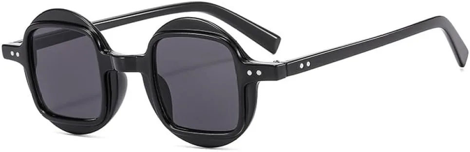 

Модные круглые и квадратные солнцезащитные очки для женщин и мужчин с градиентными линзами и оправой в винтажном стиле. Очки с защитой от УФ-излучения UV400 MTZJH, C1