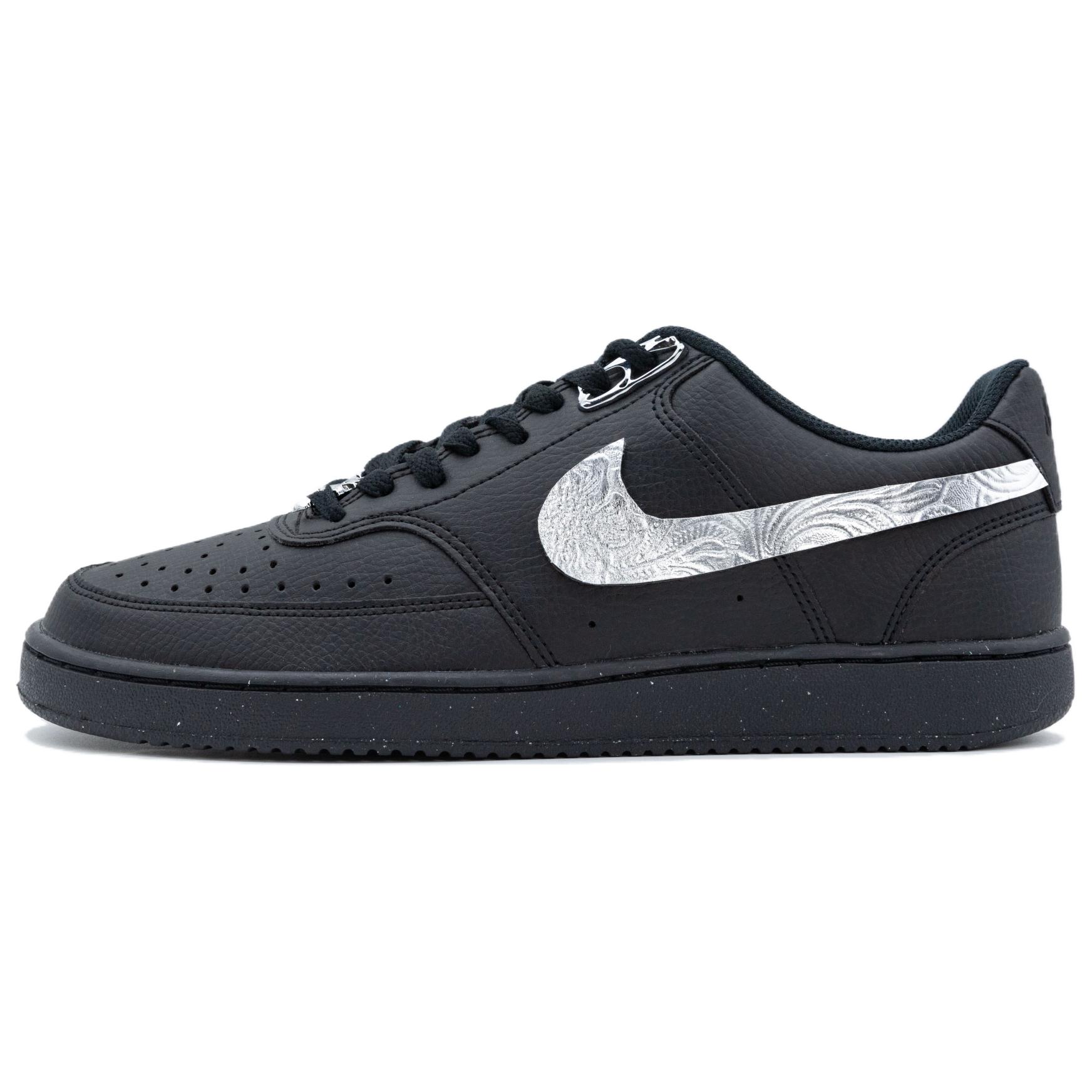 

Nike Court Vision Anti Slip Wear Resistant Low Top Skateboard Shoes Men's Black