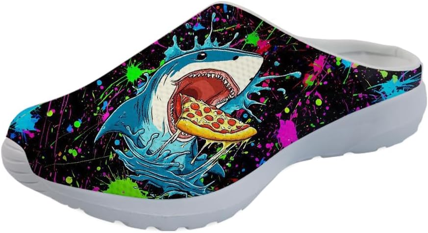 

Разноцветные садовые сабо Forchrinse с грибным рисунком для женщин и мужчин, легкие водные тапочки, домашние сандалии для кормления, с поддержкой свода стопы