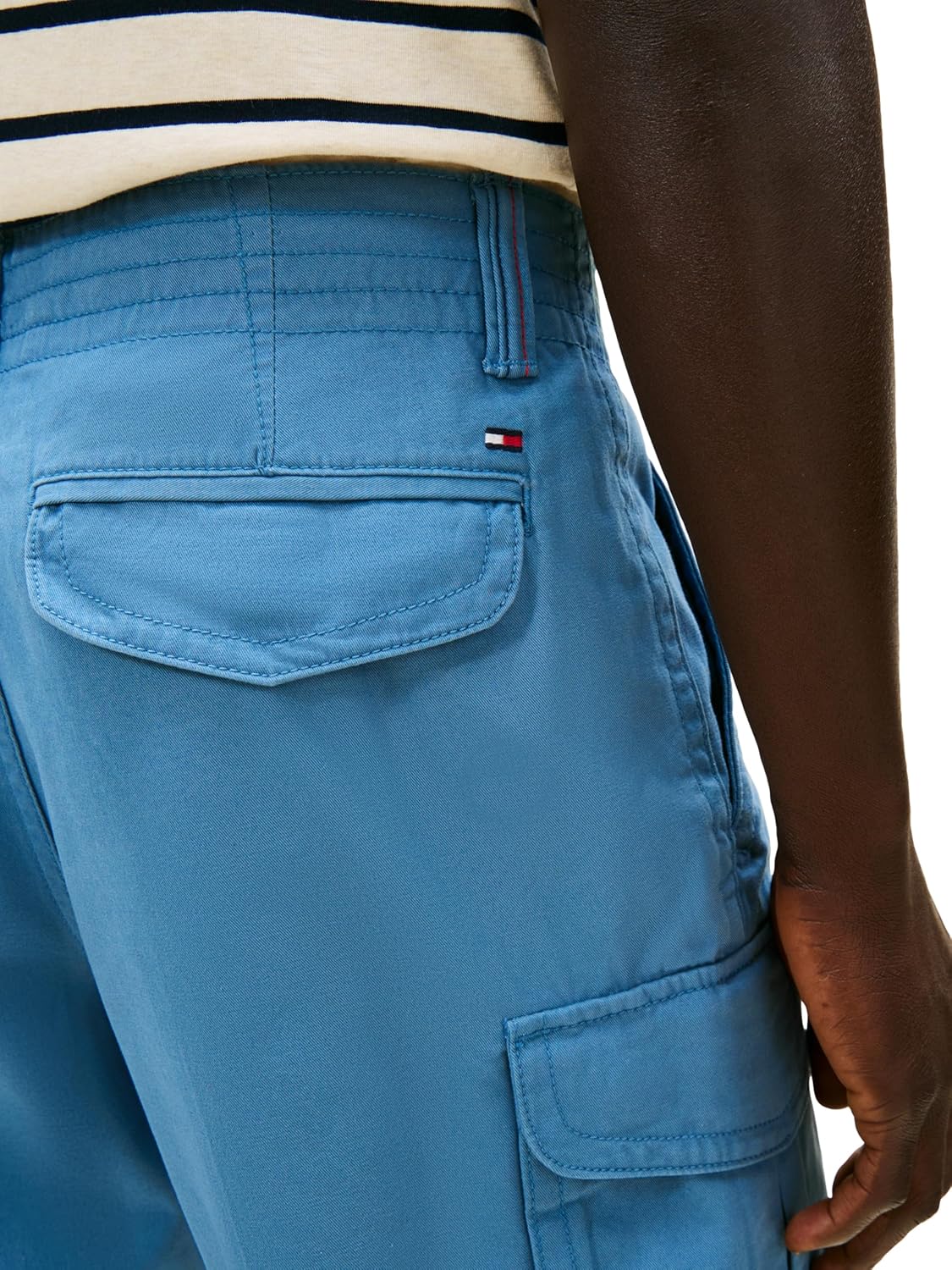 Мужские шорты-карго Tommy Hilfiger из эластичного хлопка с шестью карманами, Captains Blue — фото 2