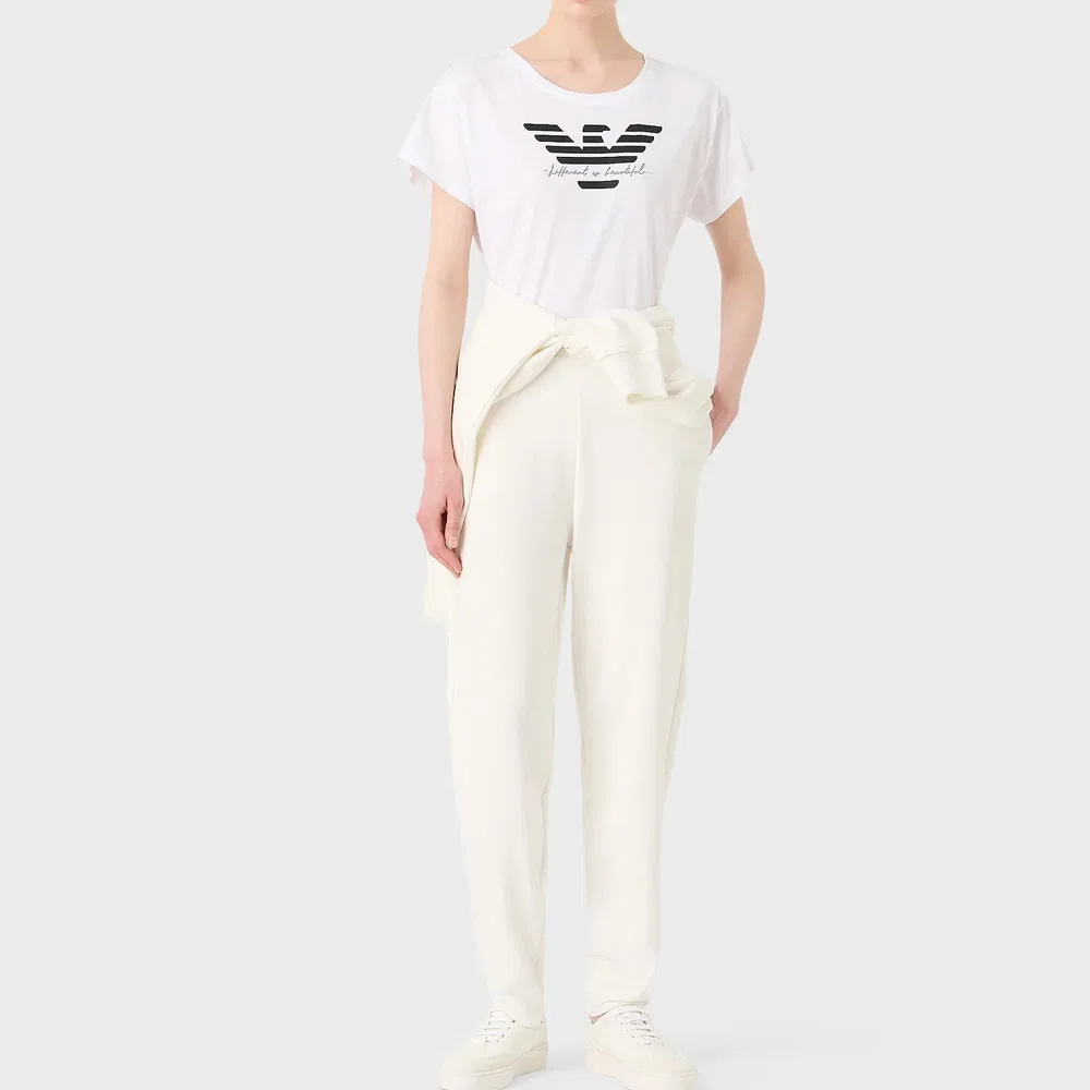Футболка белая Emporio Armani — фото 3