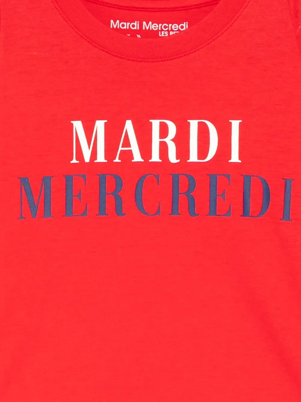 Укороченная футболка la typo francaise Mardi Mercredi Les Petites, красный — фото 3