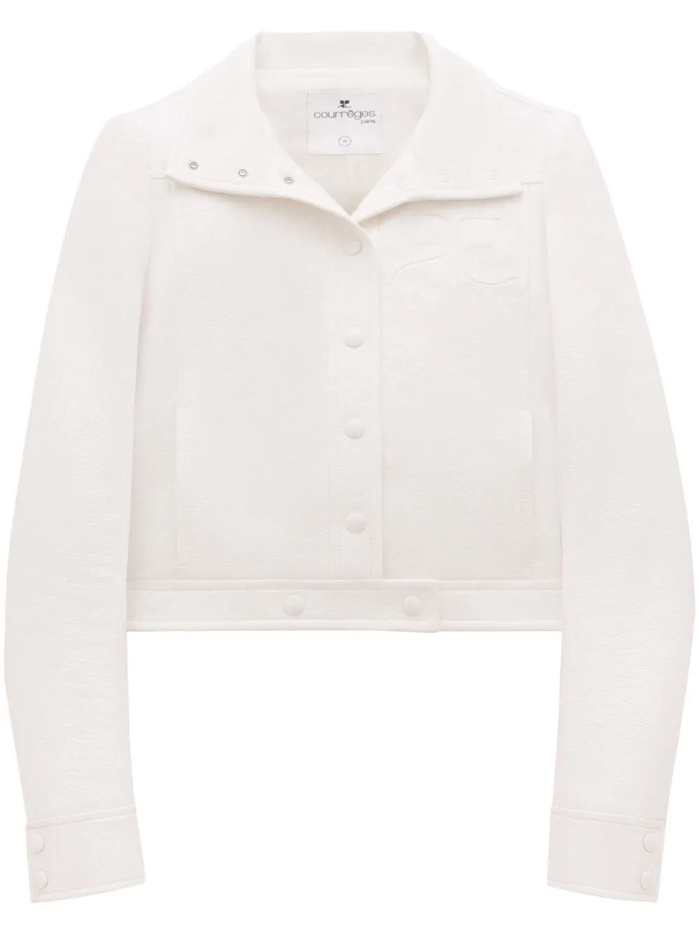 

Виниловая куртка Reedition Courrèges, белый