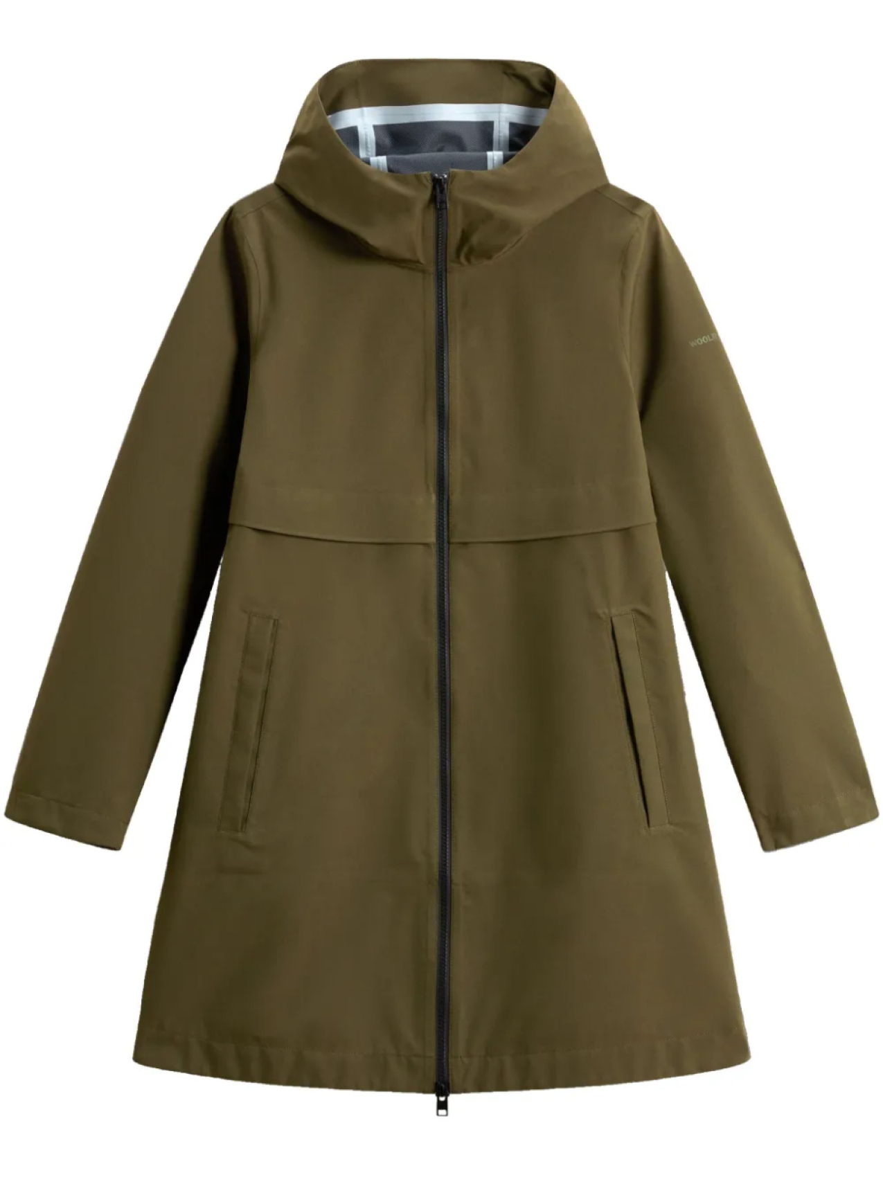 

Парка с капюшоном Woolrich, зеленый