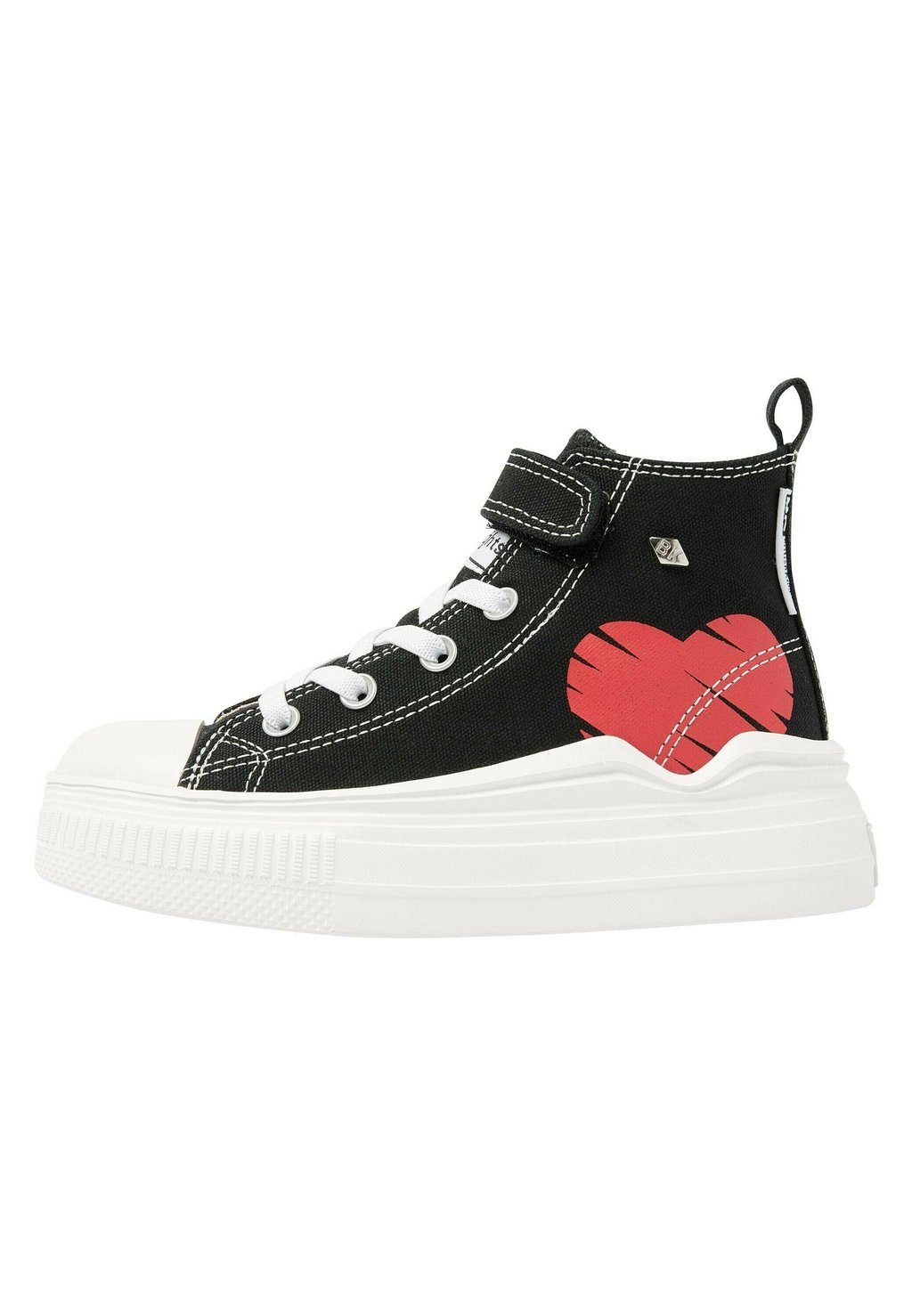 

Кроссовки высокие KAYA FLOW MID British Knights, цвет black red heart