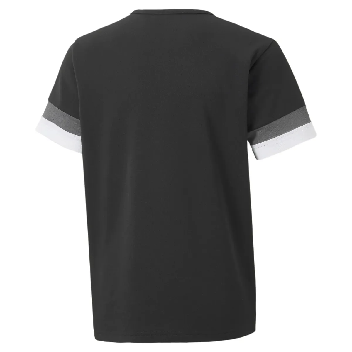 Тренировочный топ PUMA "TEAMRISE JERSEY JR", цвет Puma Black-Smoked Pearl- Puma White — фото 2