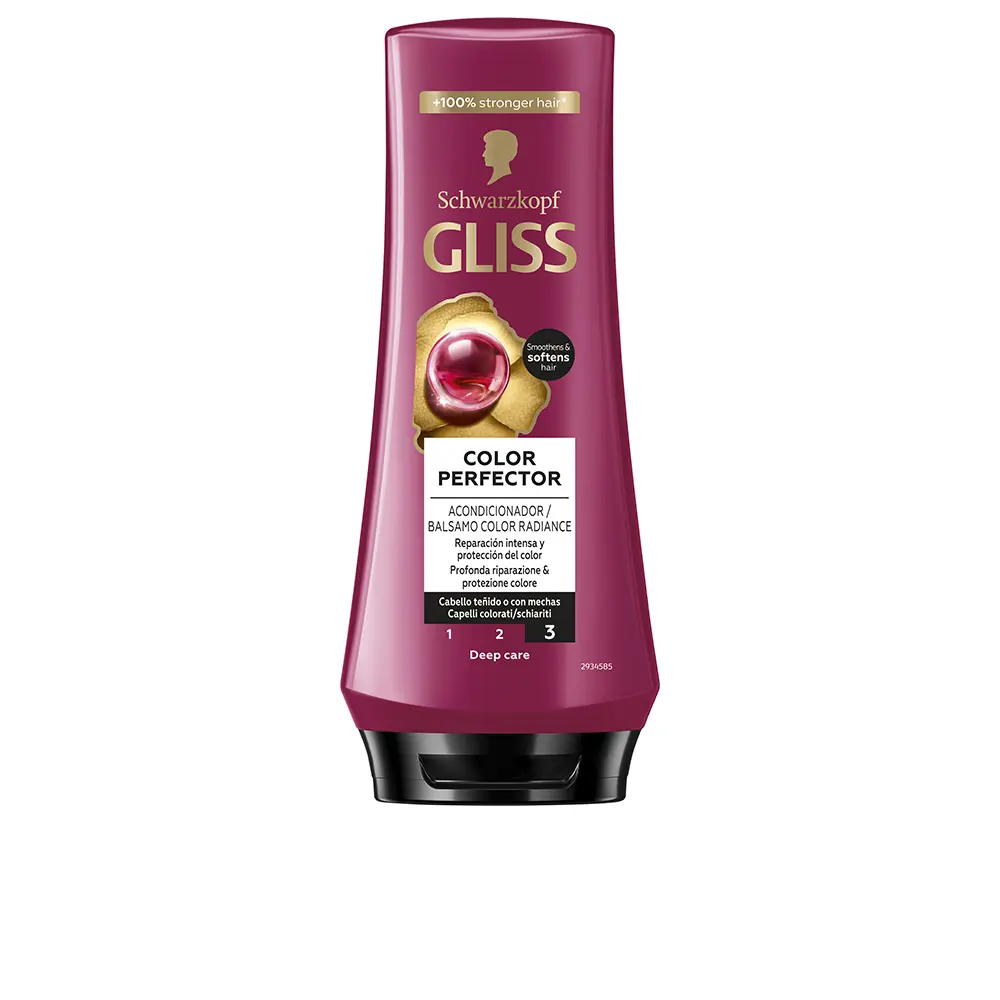 

Кондиционер для волос Gliss colour perfector acondicionador Schwarzkopf Mass Market, 200 мл.