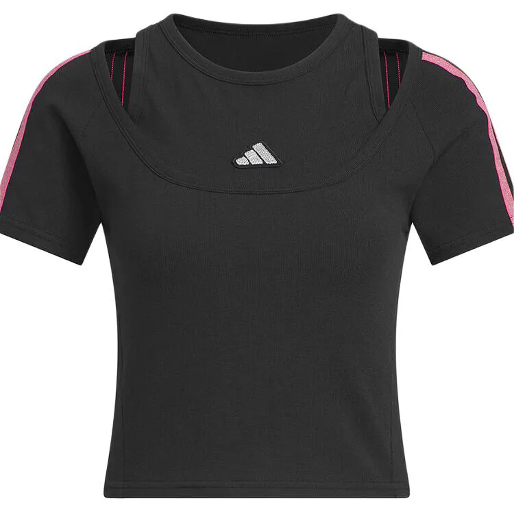 

Adidas Футболка Women's Black Crew Neck Moderate, Черный, Adidas Футболка Women's Black Crew Neck Moderate