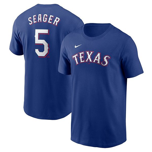 

Футболка Texas Rangers с именем и номером Corey Seager Nike