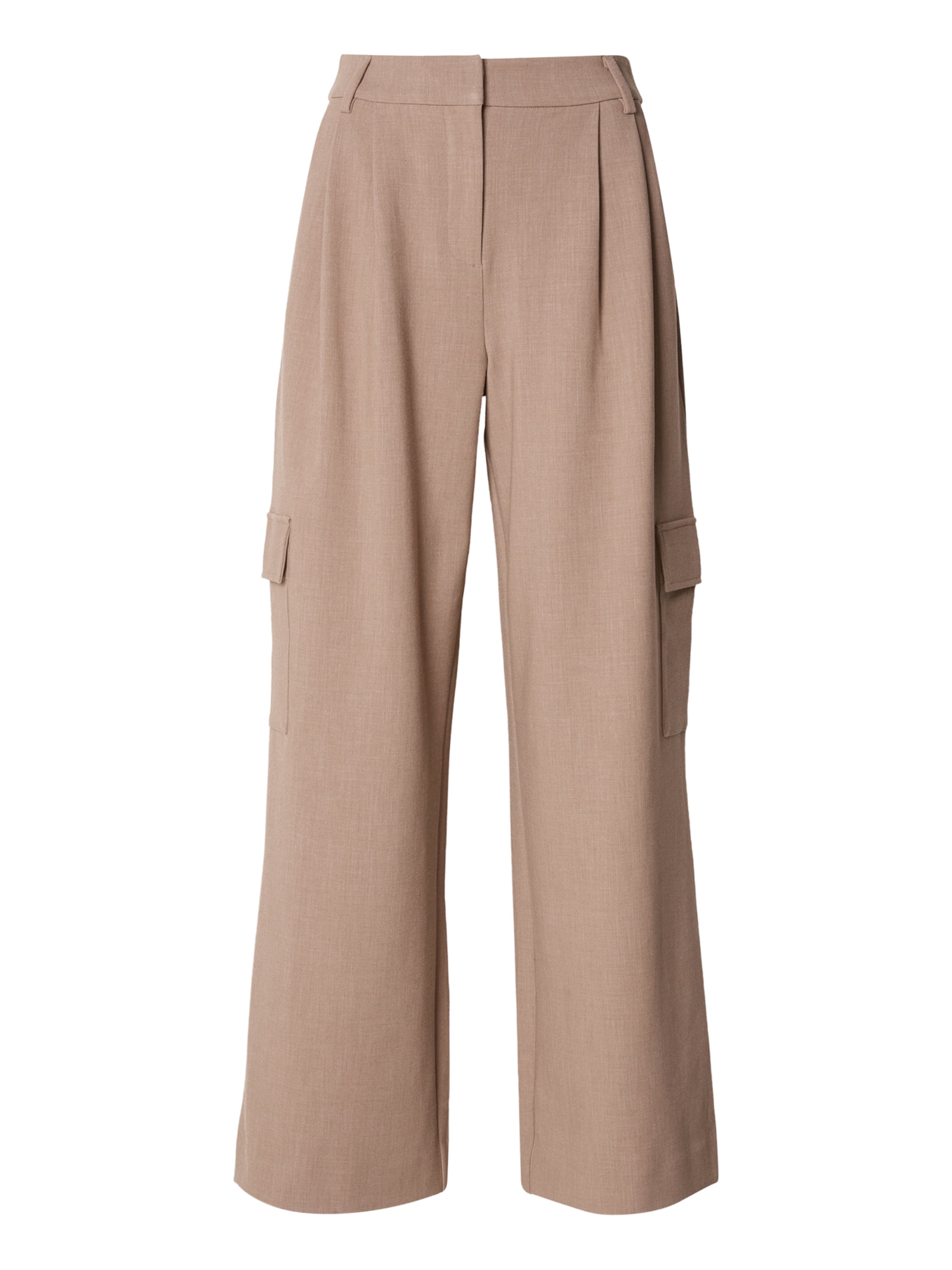 

MSCH COPENHAGEN Широкие брюки со складками 'Michelle' в светло-коричневом цвете