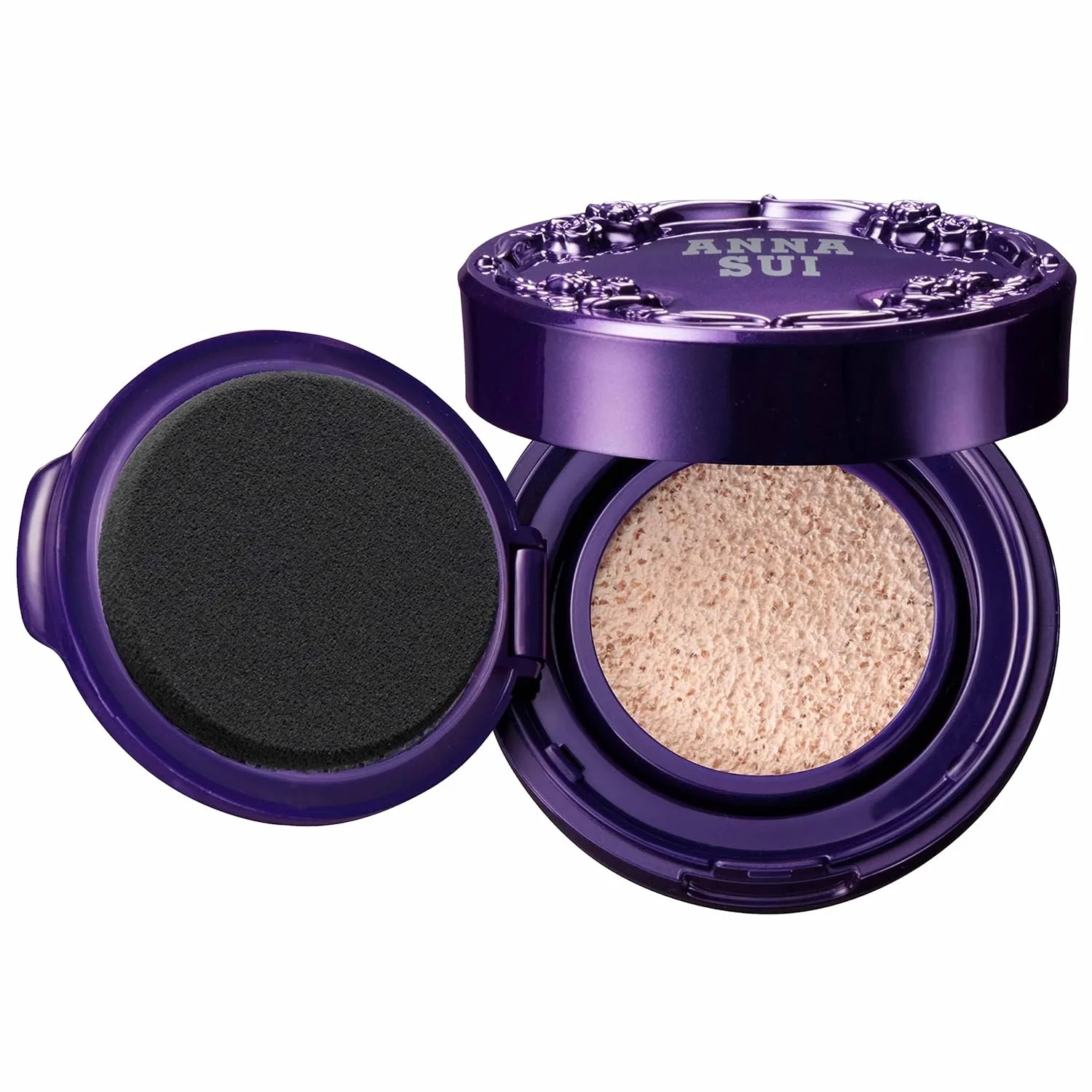 ANNA SUI - Осветляющая тональная основа в компактной упаковке 01 - Футляр и спонж в комплекте - Универсальный оттенок - Увлажняет и улучшает текстуру кожи - Придает коже сияние - 0,28 унции. 7.94 г (1 шт.), 01 - With Case
