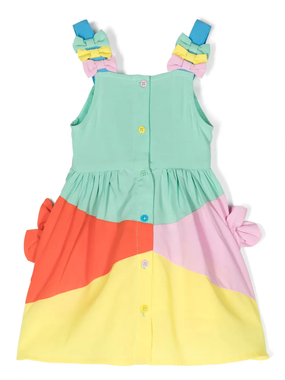 

Платье-рубашка с бантом Stella McCartney Kids, зеленый