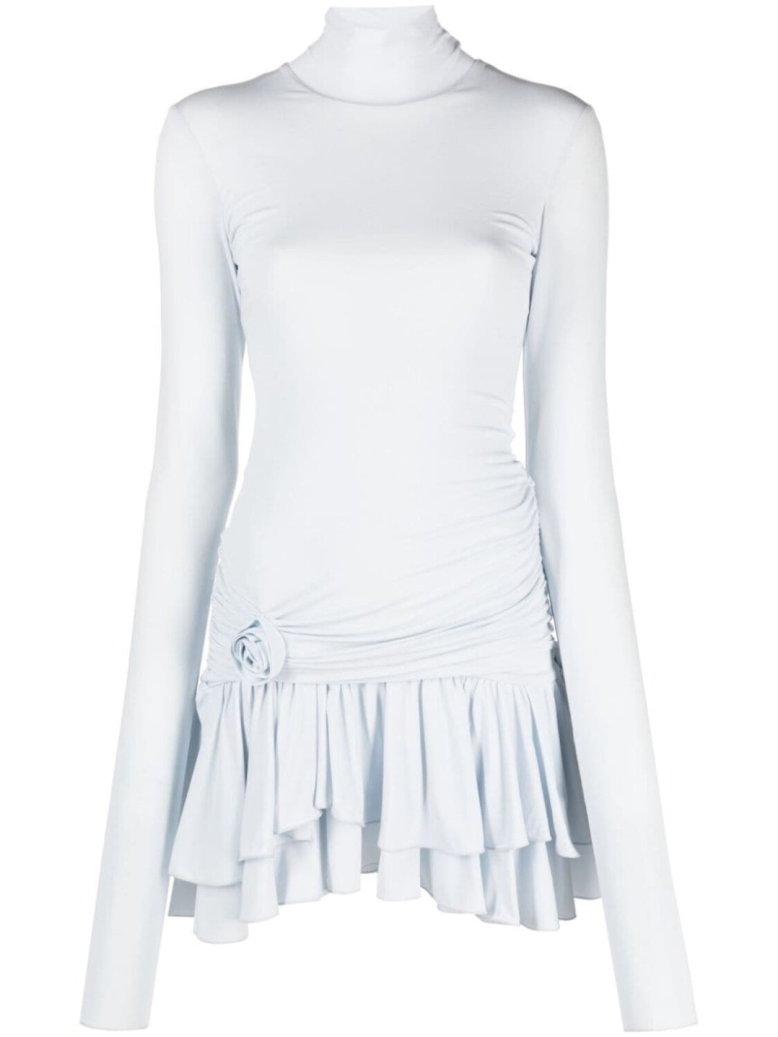 

Blumarine ярусное платье мини, синий