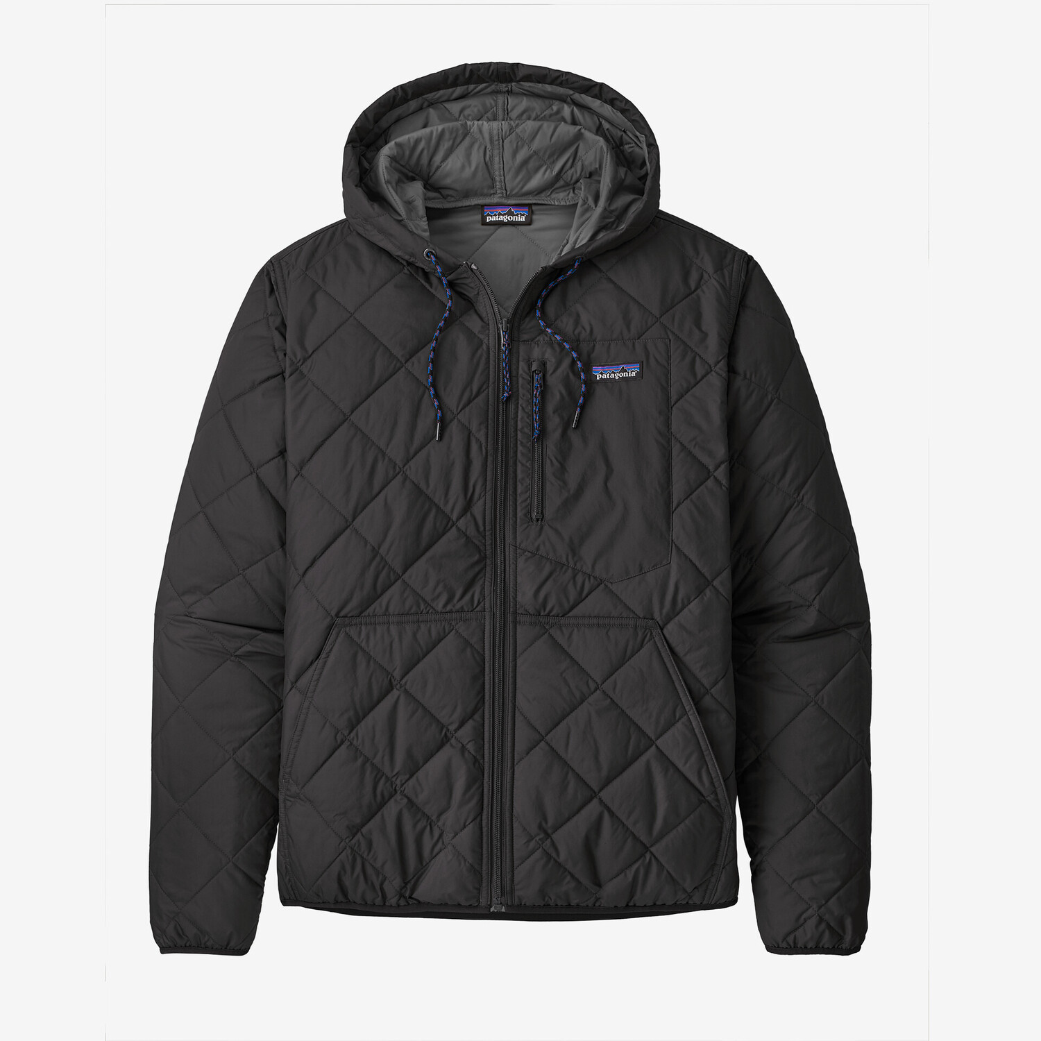 

Мужская стеганая толстовка-бомбер с бриллиантами Patagonia, черный