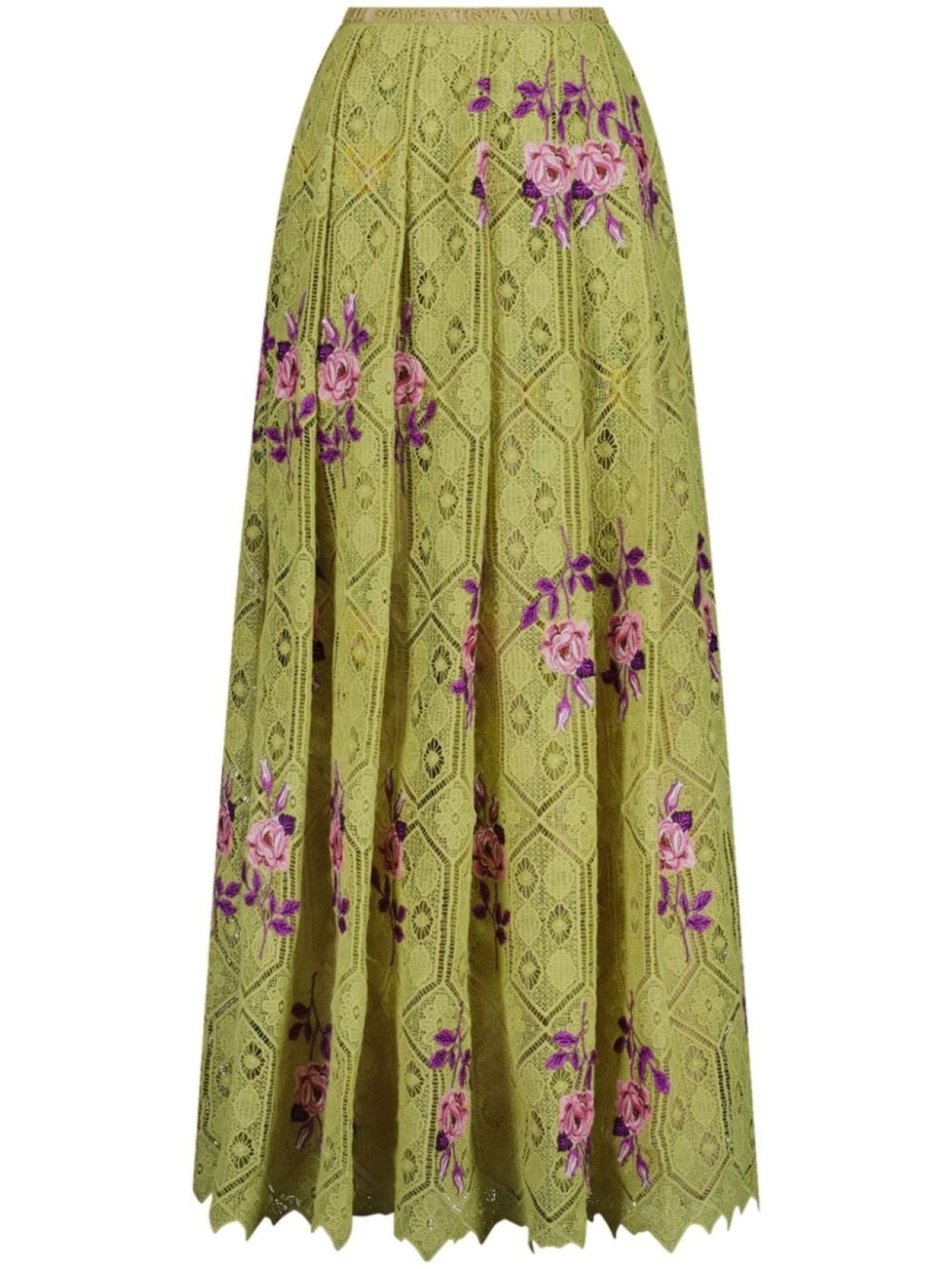 

Giambattista Valli юбка макси Pensée Sauvages в технике макраме, зеленый