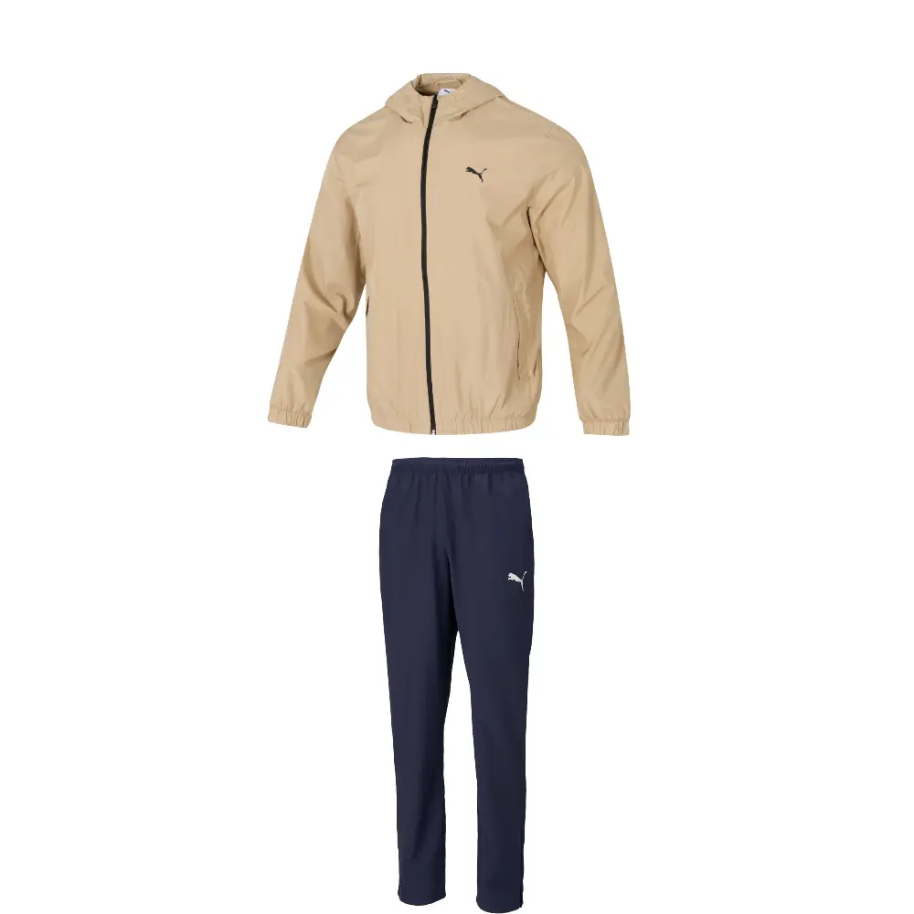 

PUMA Повседневный спортивный костюм мужской Camel топ+Marine Blue низ