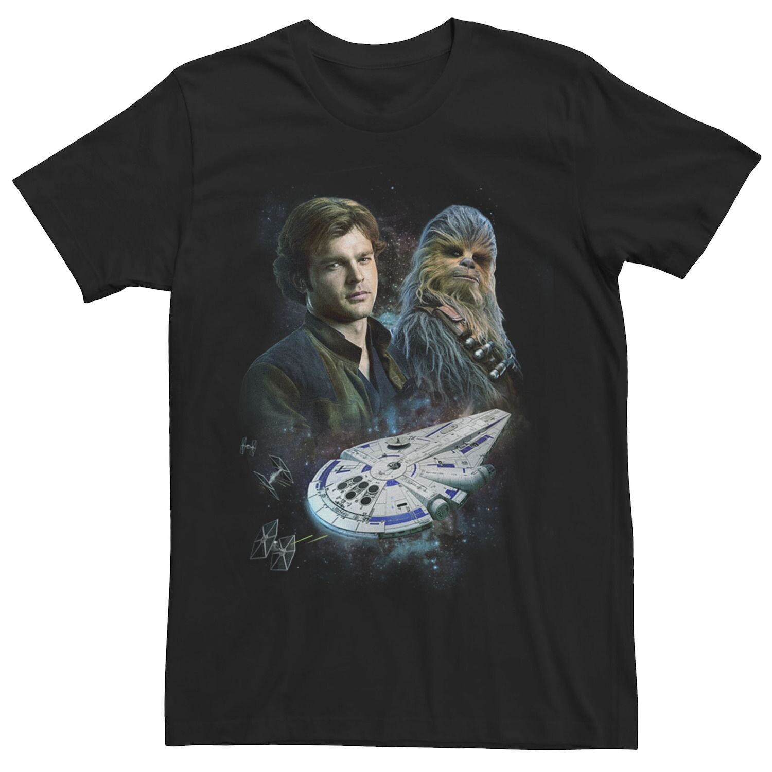 

Мужская футболка Han Solo Movie Han Chewie Millennium Falcon Star Wars