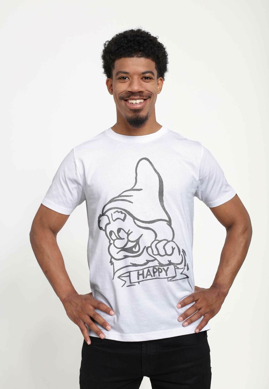 

Футболка с принтом SNOW WHITE HAPPY UNISEX Henry Tiger, белый