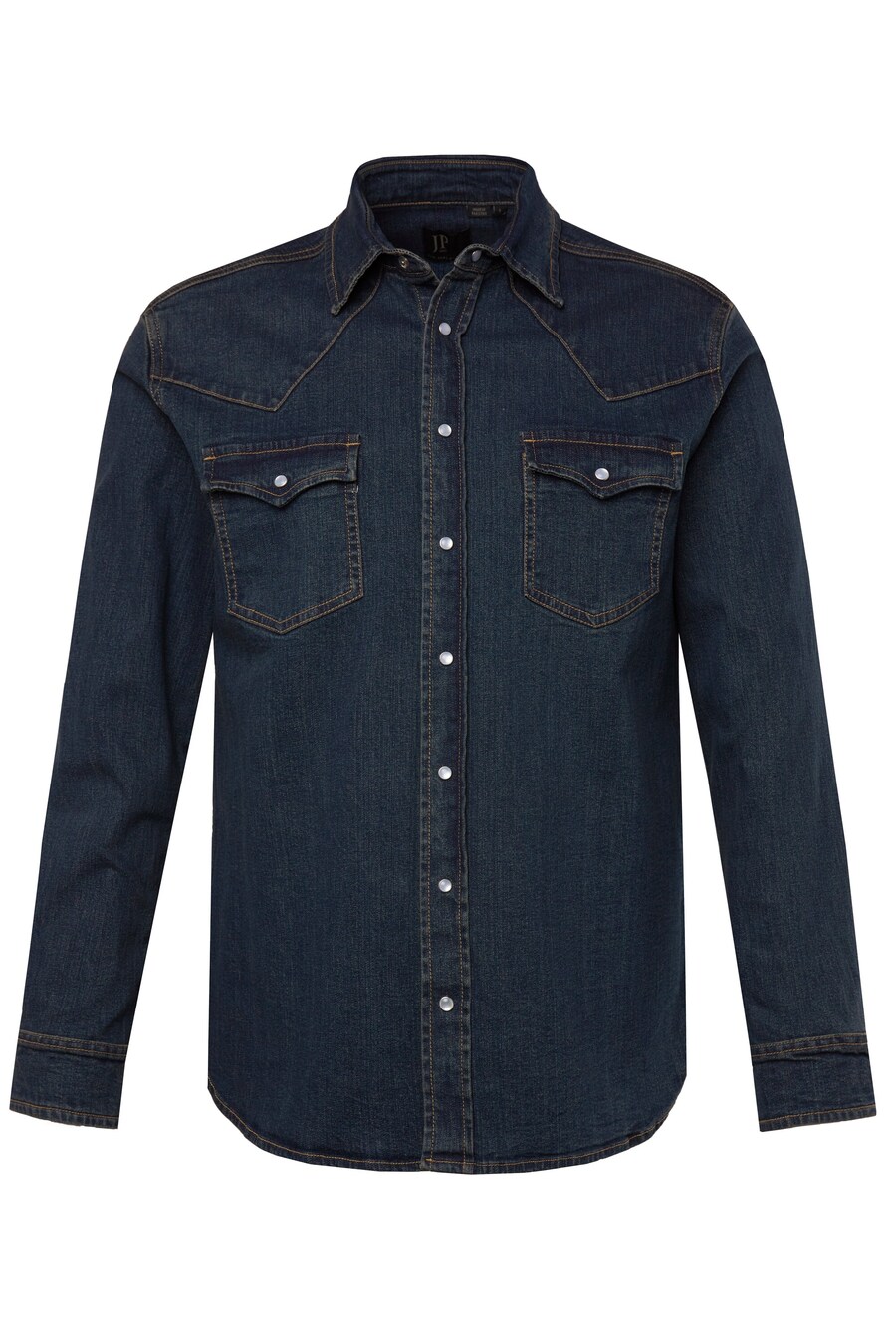 

Рубашка на пуговицах классического кроя JP1880, Blue denim