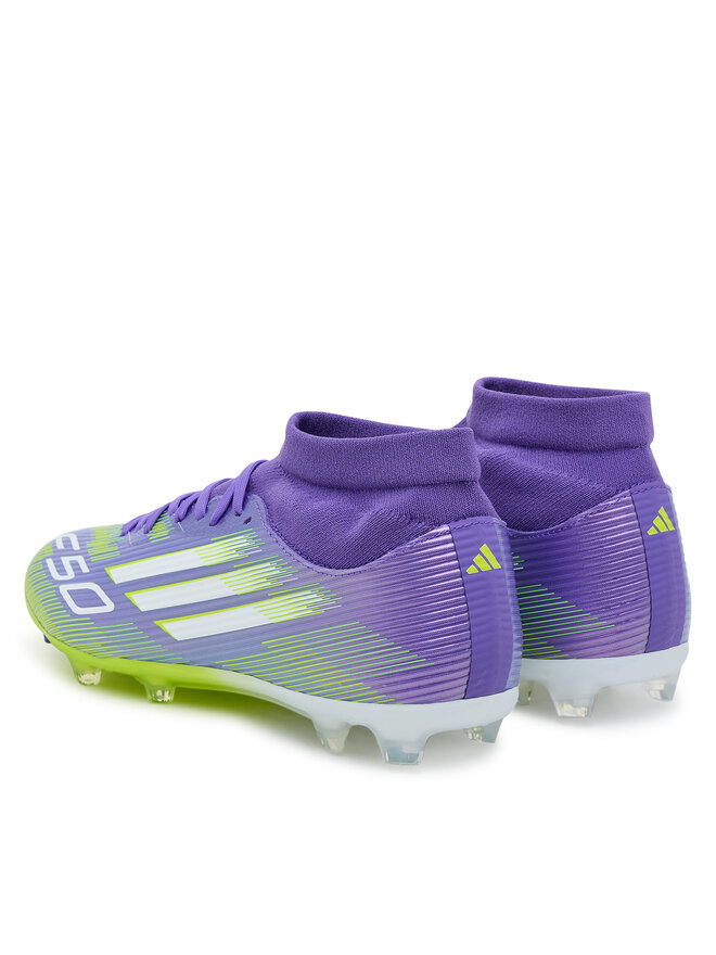 Футбольные бутсы F50 League Mid Firm/Multi-Ground Boots JI0886 Adidas, фиолетовый — фото 3