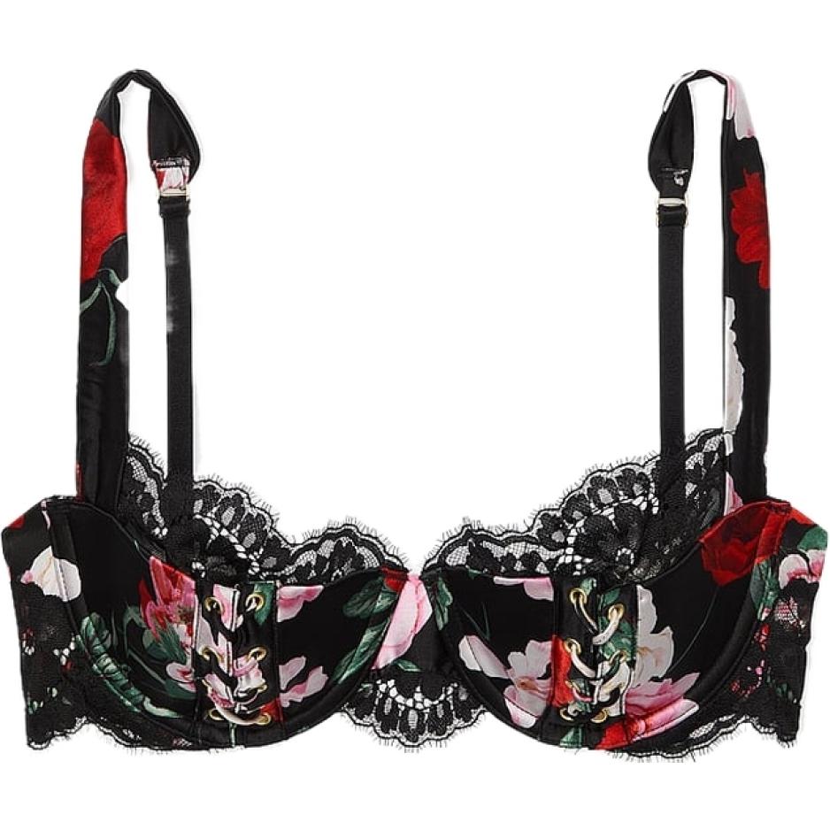 

Victoria's Secret Очень сексуальный бюстгальтер women's black sole с цветочным принтом