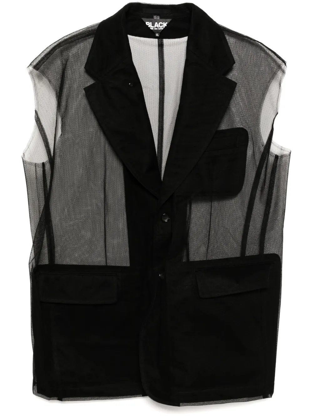 

Пиджак без рукавов Black Comme Des Garçons, черный