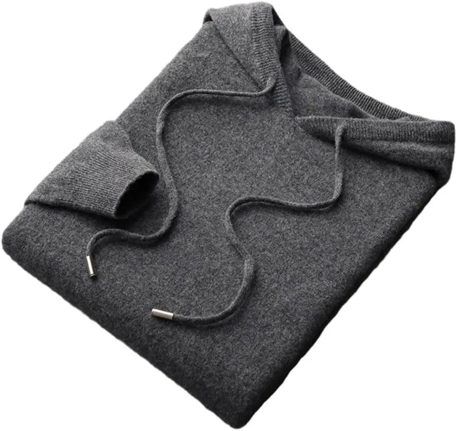 Мужская флисовая кофта с капюшоном, шерсть мериноса, Dark Gray9