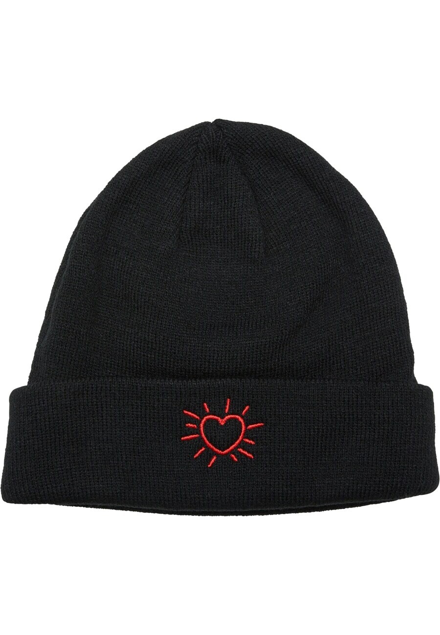 

Шапка Mister Tee Beanie Glowing Heart, черный