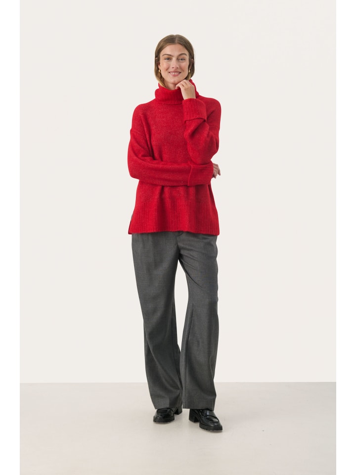 

Свободный вязаный свитер LeahsPW в цвете сальса PART TWO