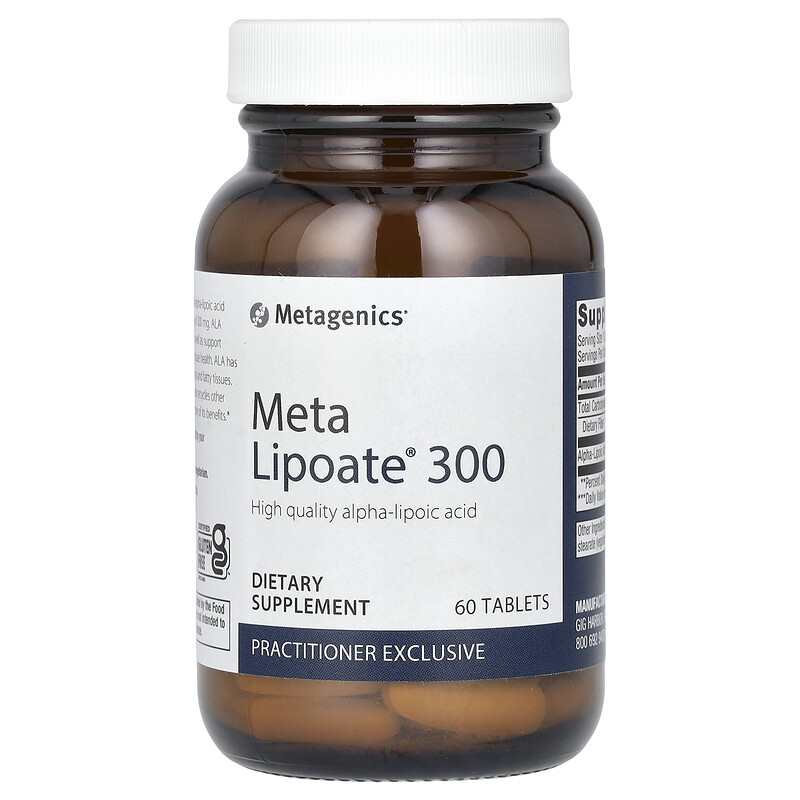 

Metagenics, Мета липоат 300, 300 мг, 60 таблеток