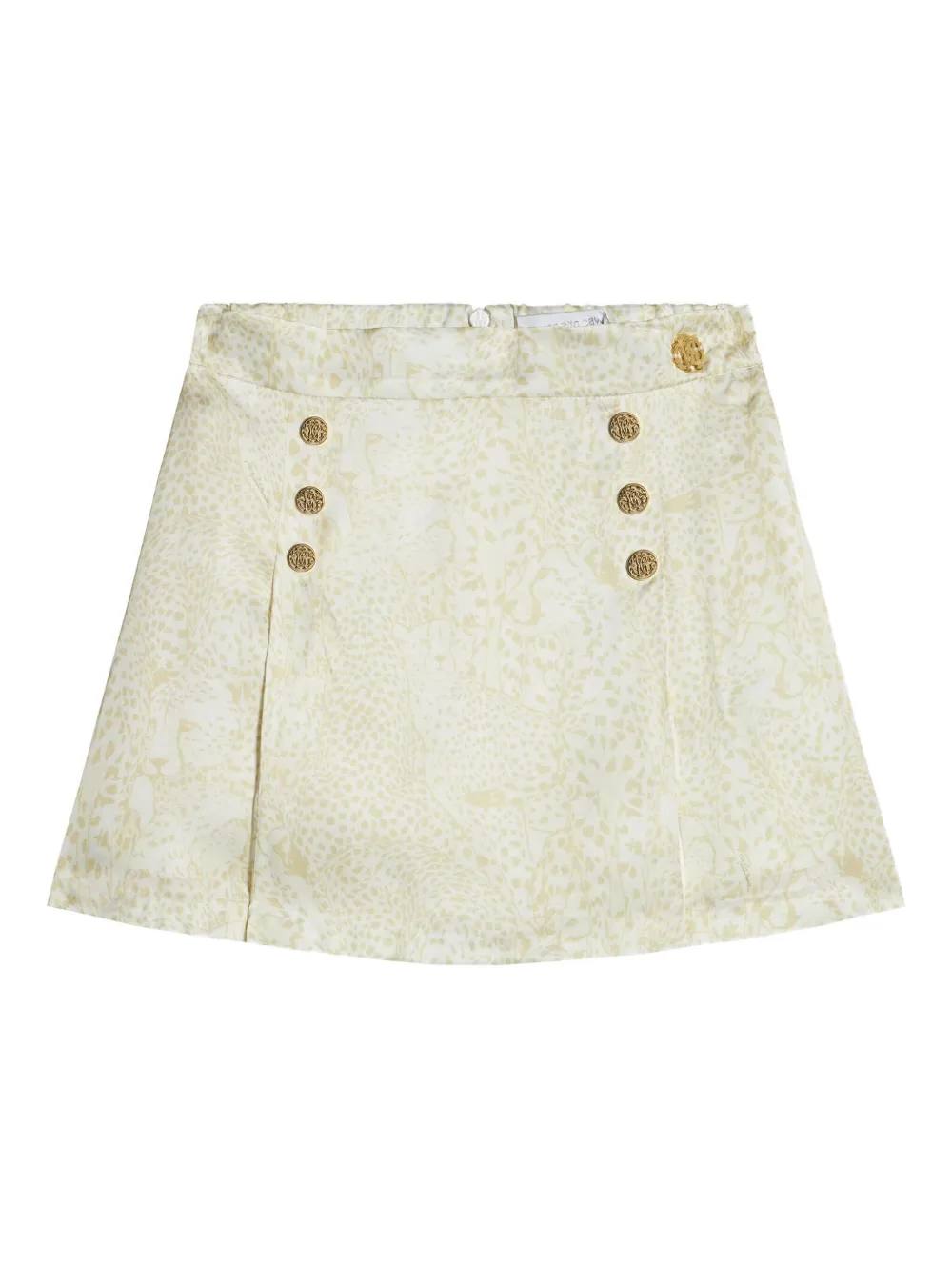 

Юбка мини с абстрактным принтом Roberto Cavalli Junior, белый
