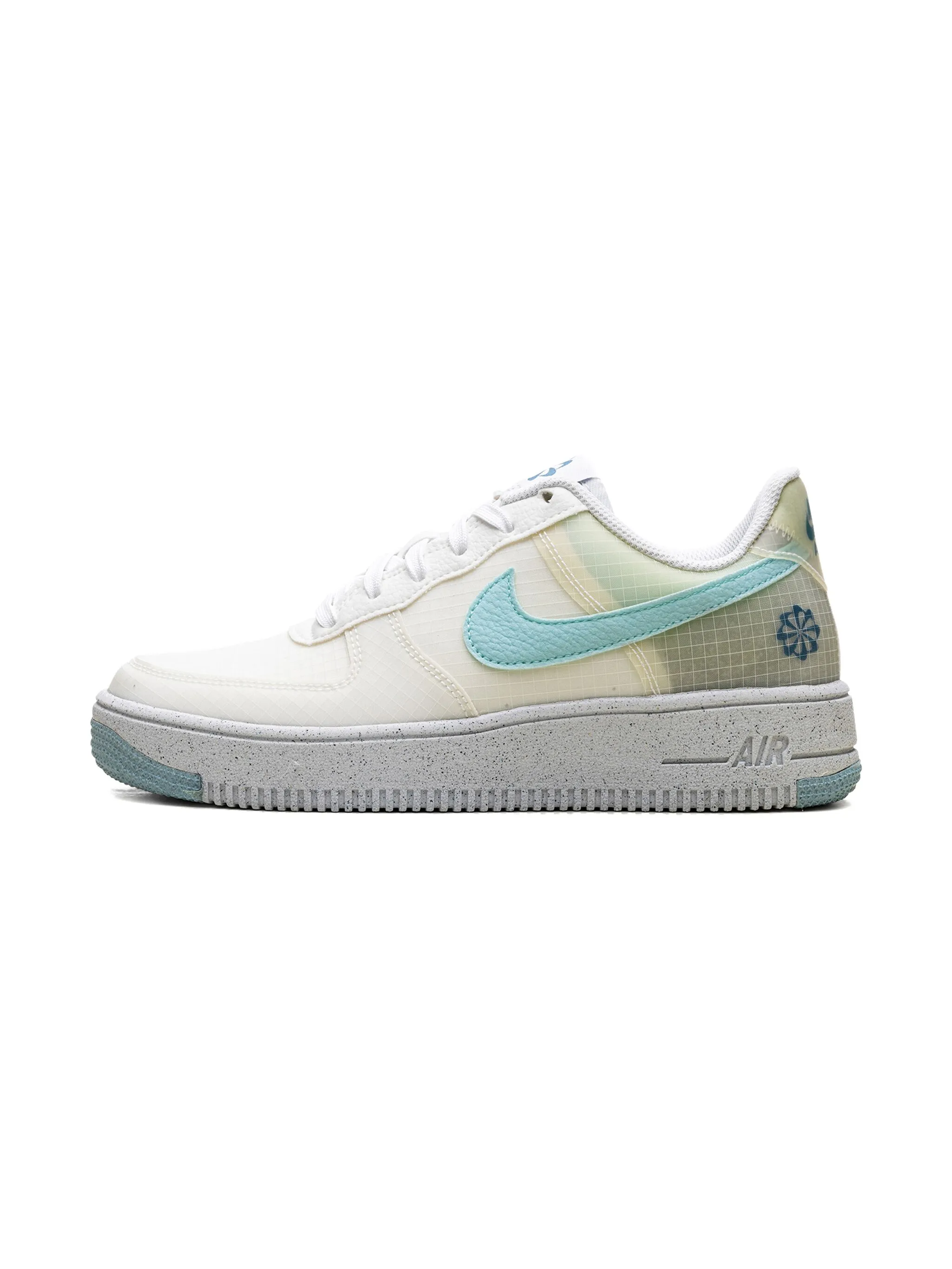 Кроссовки Air Force 1 Low Crater White/Rift Blue/Volt/Copa Nike Kids, белый — фото 4