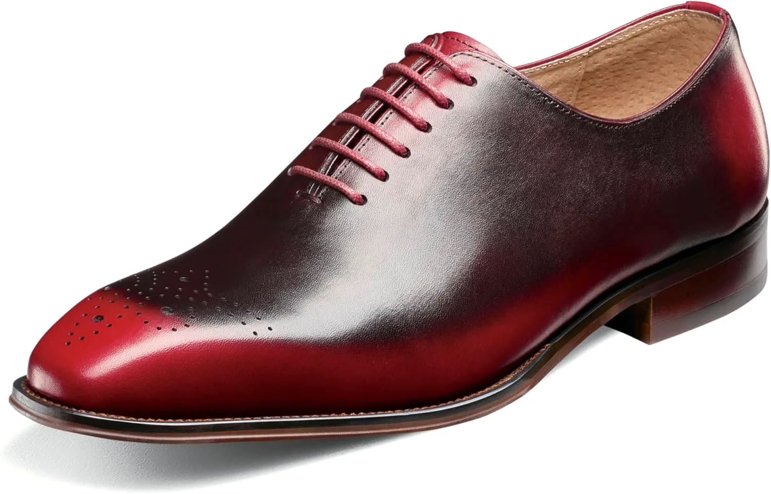 Мужские оксфорды Stacy Adams Hallquist с plain toe и шнуровкой, красный