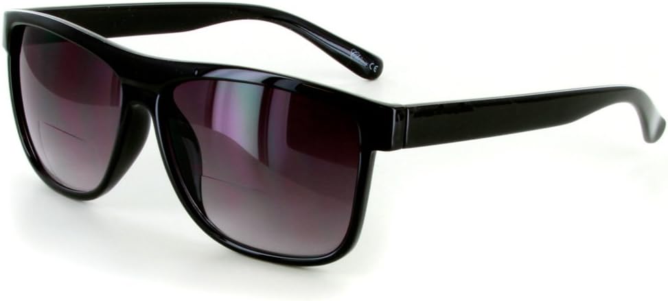 

Солнцезащитные очки Aloha Eyewear Hipsters Extra Dark с бифокальными линзами и дизайнерской ретро-квадратной формой для стильных мужчин и женщин (черные с дымчатым эффектом +1.00), Black W/ Smoke Lens