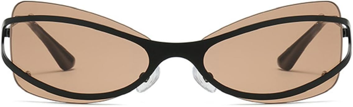 

Большие солнцезащитные очки в стиле «пилот-панк» для женщин, модель 2025, роскошные винтажные солнцезащитные очки в крупной оправе для активного отдыха, защита от ультрафиолета UV400 mincl, C1