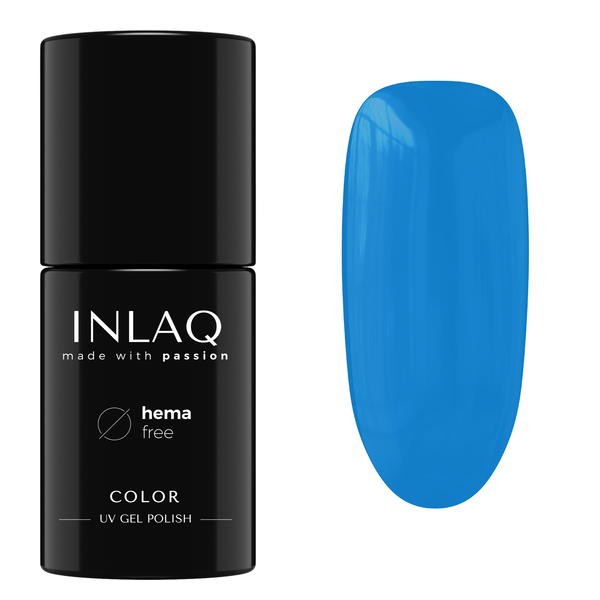 

Джинсовый гибридный лак для ногтей, 6 мл Inlaq Crazy rainbow, цвет denim