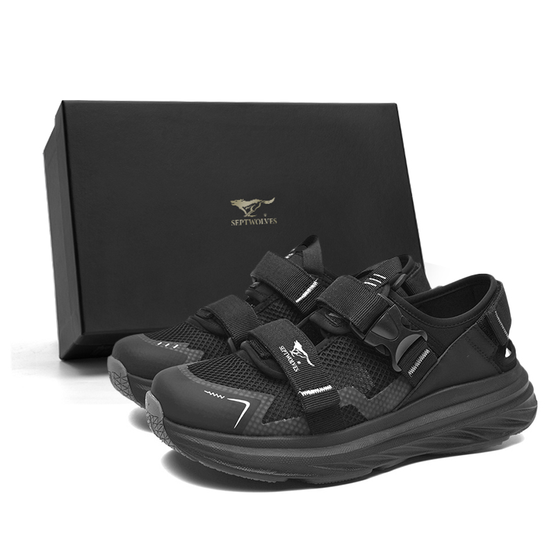 

Мужские кроссовки для речного треккинга SEPTWOLVES, Black (Standard Leather Shoe Size)