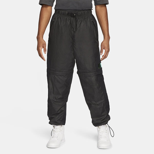 Спортивные штаны Air Jordan 23 Engineered Convertible 2-In-1 Removable Checkered Sports Trousers For Men Black, черный — фото 4