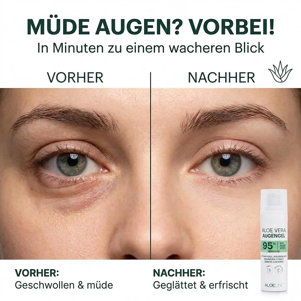 Гель для глаз ALOE Line с 95% органическим алоэ вера, 2 x 30 мл Aloe Line, Eye Gel — фото 3