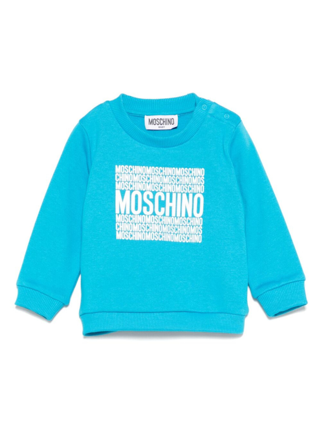 

Moschino Kids толстовка с логотипом, синий