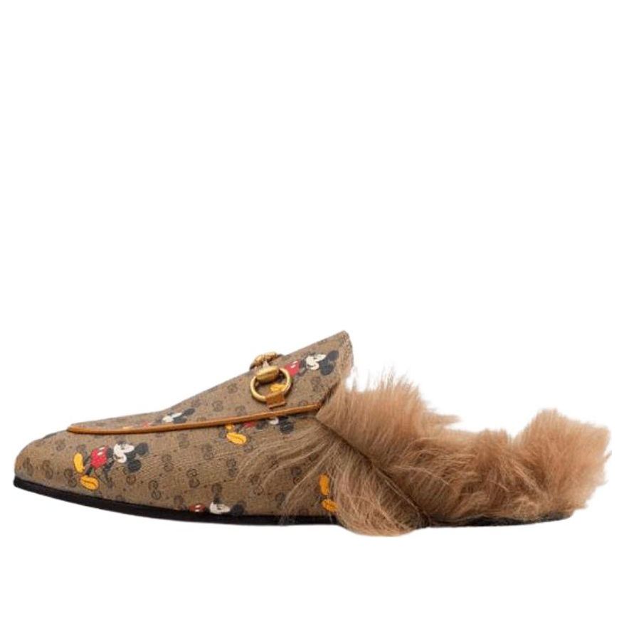 Тапочки (WMNS) Gucci Princetown Fur Lined Slipper x Disney 'Mickey Mouse' 603467-HWU30-8487