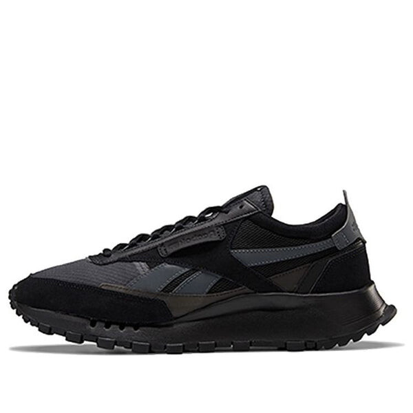 

Кроссовки classic leather legacy 'black true grey' Reebok, черный