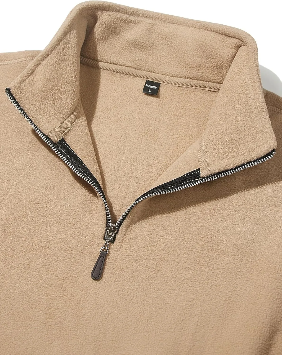 

Свитер-пуловер с воротником-стойкой и молнией на четверть Kenhansion