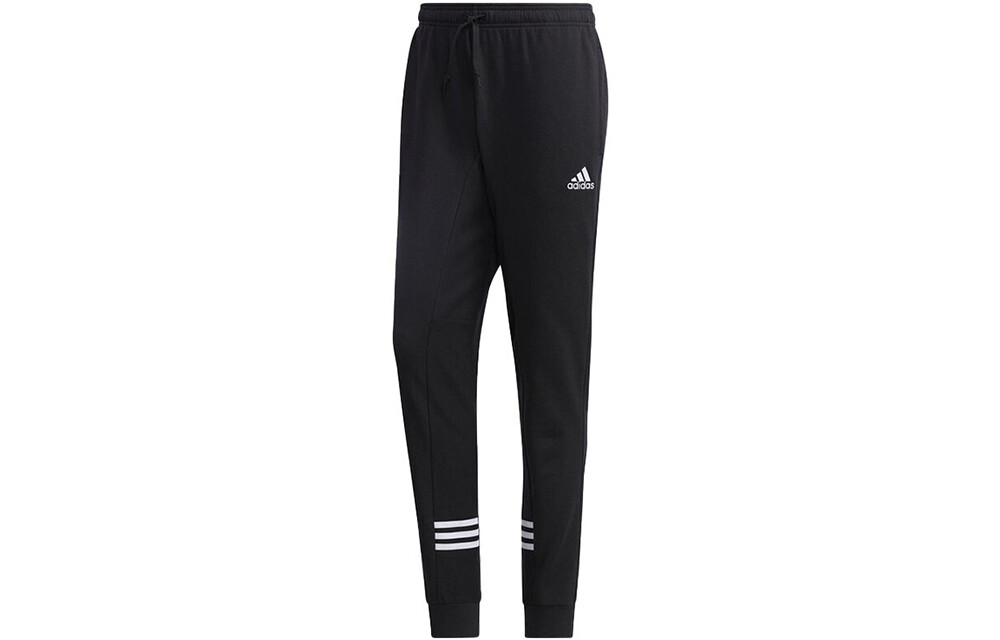 

Трикотажные спортивные штаны мужские черные Adidas, черный